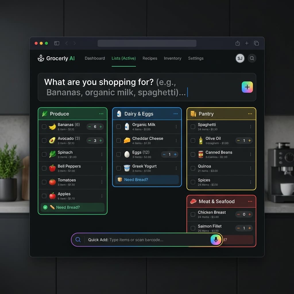 AI List Designer Interface